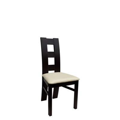 Jídelní židle MOVILE 21 - wenge / béžová ekokůže