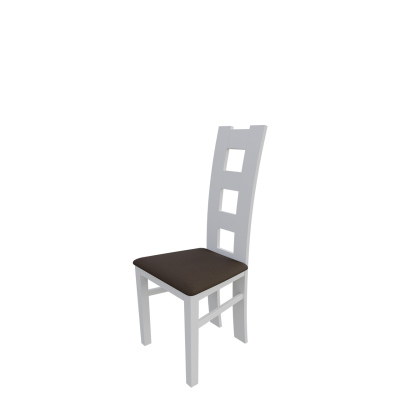 Jídelní židle MOVILE 21 - bílá / tmavá hnědá 1