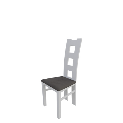 Jídelní židle MOVILE 21 - bílá / tmavá hnědá 2
