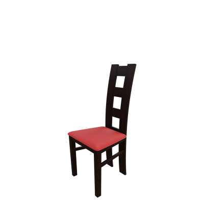 Jídelní židle MOVILE 21 - ořech / červená ekokůže
