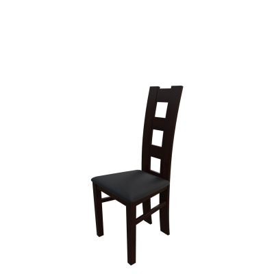 Jídelní židle MOVILE 21 - ořech / černá ekokůže
