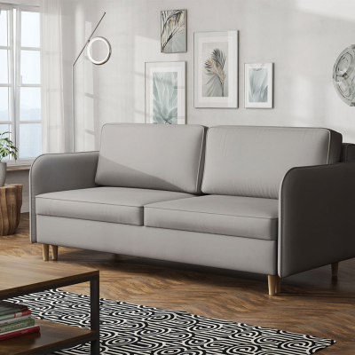 Trojmístná rozkládací pohovka PINARA - šedá