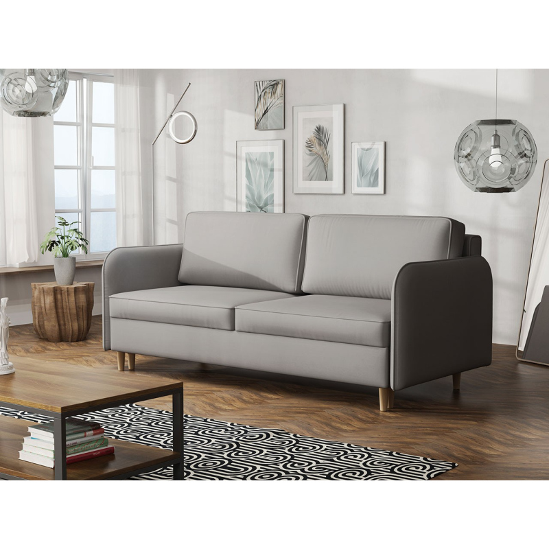 Trojmístná rozkládací pohovka PINARA - šedá