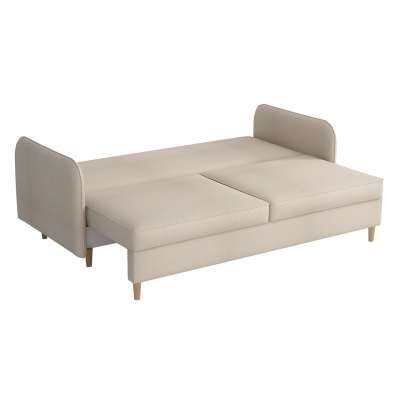 Trojmístná rozkládací pohovka PINARA - žlutá