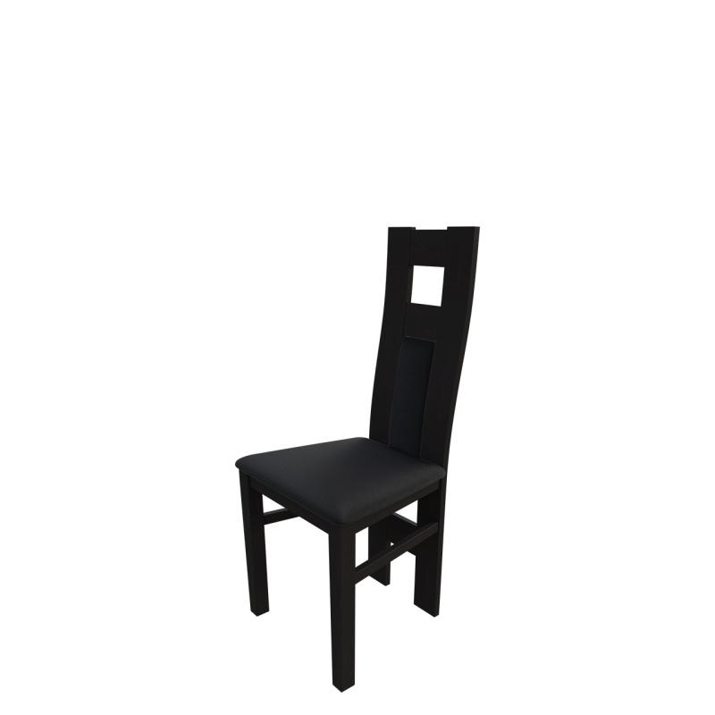 Jídelní židle MOVILE 20 - wenge / černá ekokůže