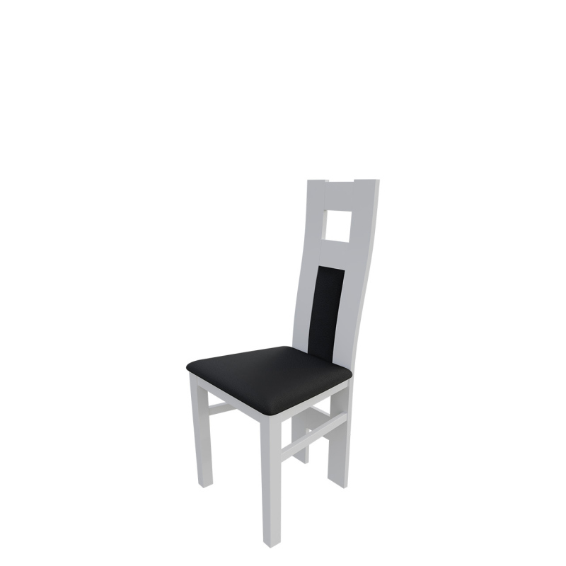 Jídelní židle MOVILE 20 - bílá / černá ekokůže