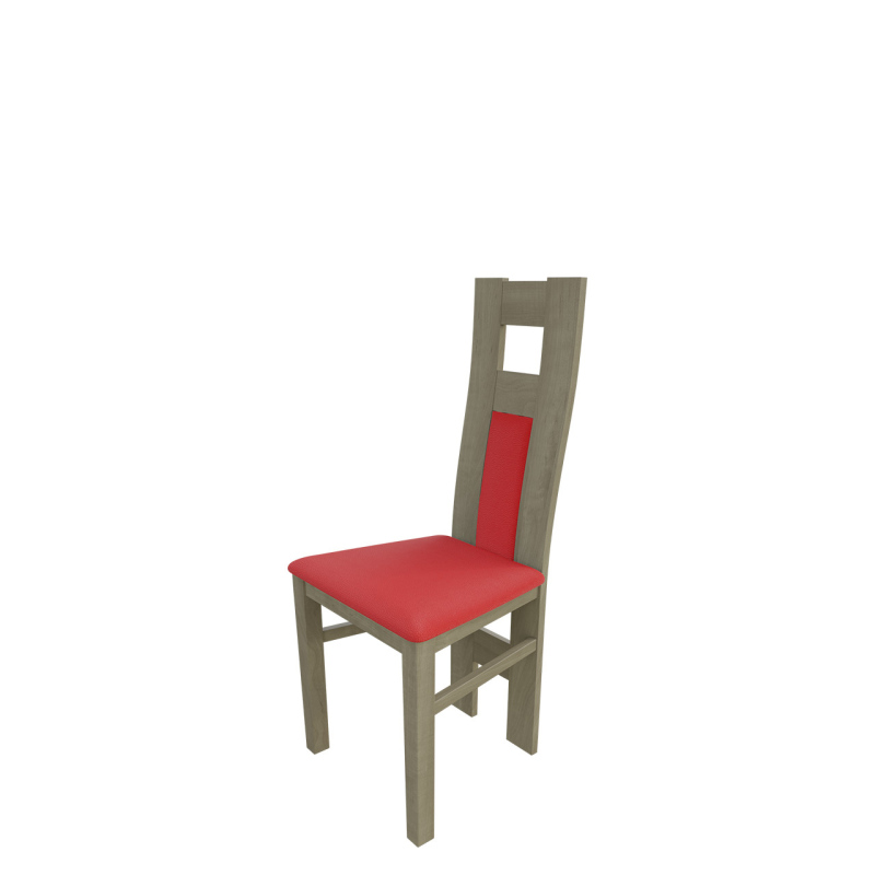 Jídelní židle MOVILE 20 - dub sonoma / červená ekokůže
