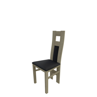 Jídelní židle MOVILE 20 - dub sonoma / černá ekokůže
