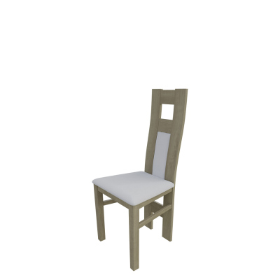 Jídelní židle MOVILE 20 - dub sonoma / bílá ekokůže