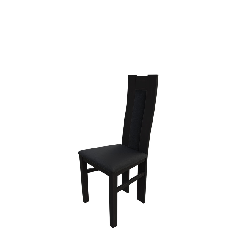 Kuchyňská židle MOVILE 19 - wenge / černá ekokůže