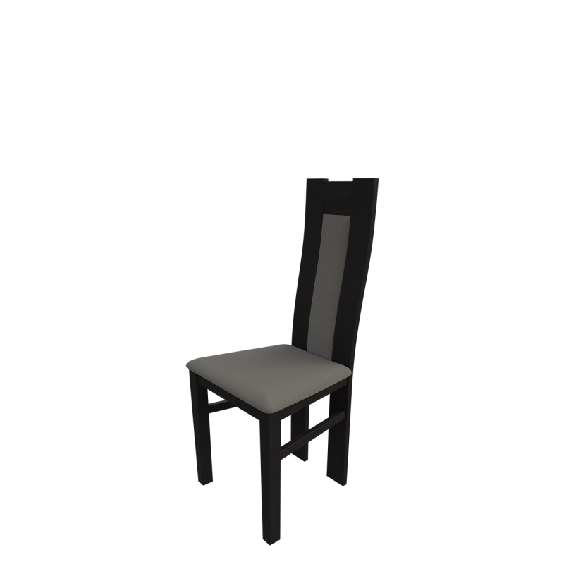 Kuchyňská židle MOVILE 19 - wenge / šedá ekokůže
