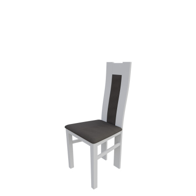 Kuchyňská židle MOVILE 19 - bílá / tmavá hnědá 2