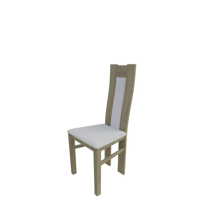 Kuchyňská židle MOVILE 19 - dub sonoma / bílá ekokůže