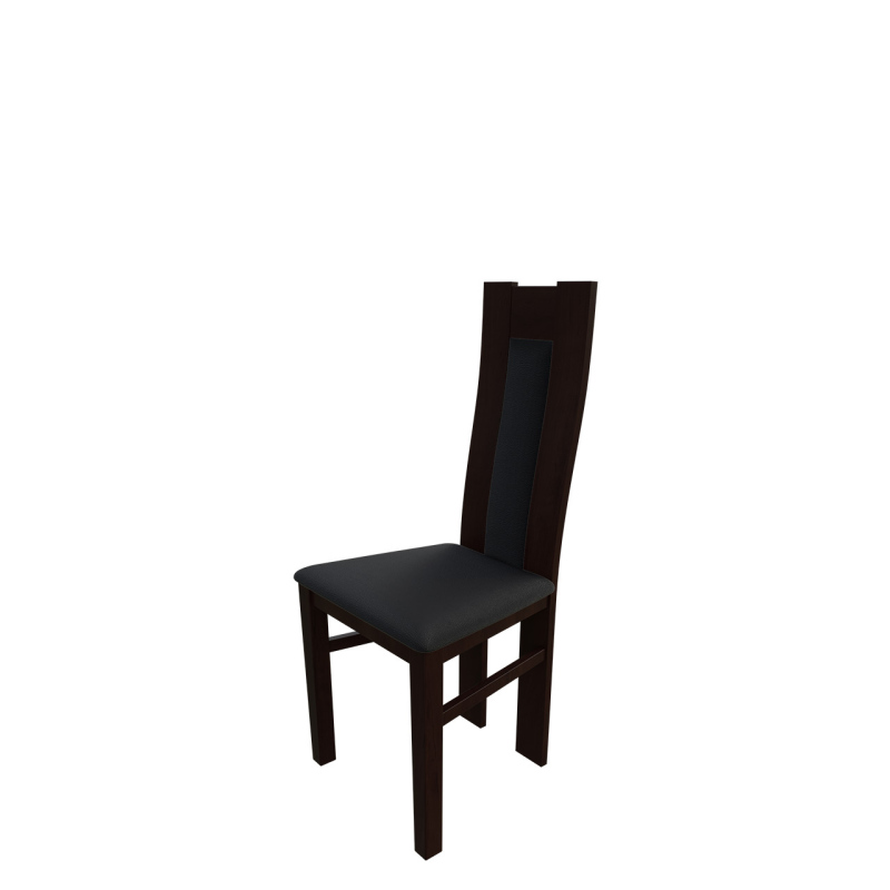 Kuchyňská židle MOVILE 19 - ořech / černá ekokůže