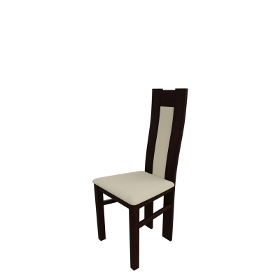 Kuchyňská židle MOVILE 19 - ořech / béžová ekokůže