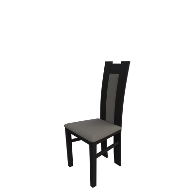 Jídelní židle MOVILE 18 - wenge / šedá ekokůže