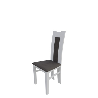 Jídelní židle MOVILE 18 - bílá / tmavá hnědá 2