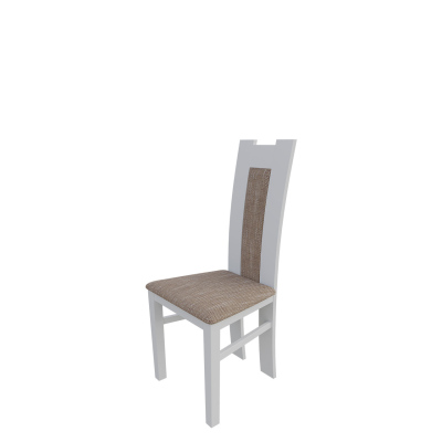 Jídelní židle MOVILE 18 - bílá / hnědá