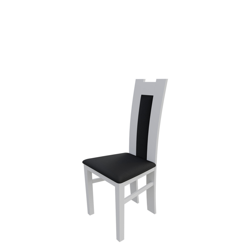 Jídelní židle MOVILE 18 - bílá / černá ekokůže