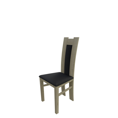 Jídelní židle MOVILE 18 - dub sonoma / černá ekokůže