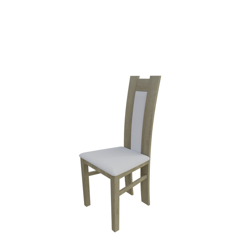 Jídelní židle MOVILE 18 - dub sonoma / bílá ekokůže