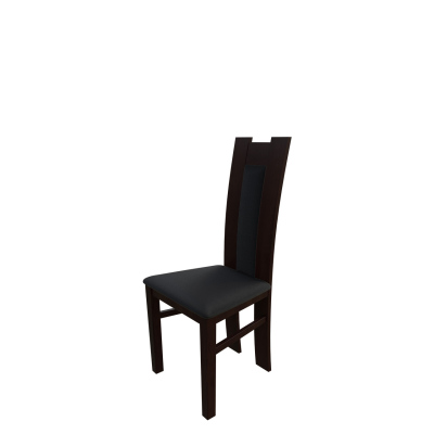 Jídelní židle MOVILE 18 - ořech / černá ekokůže