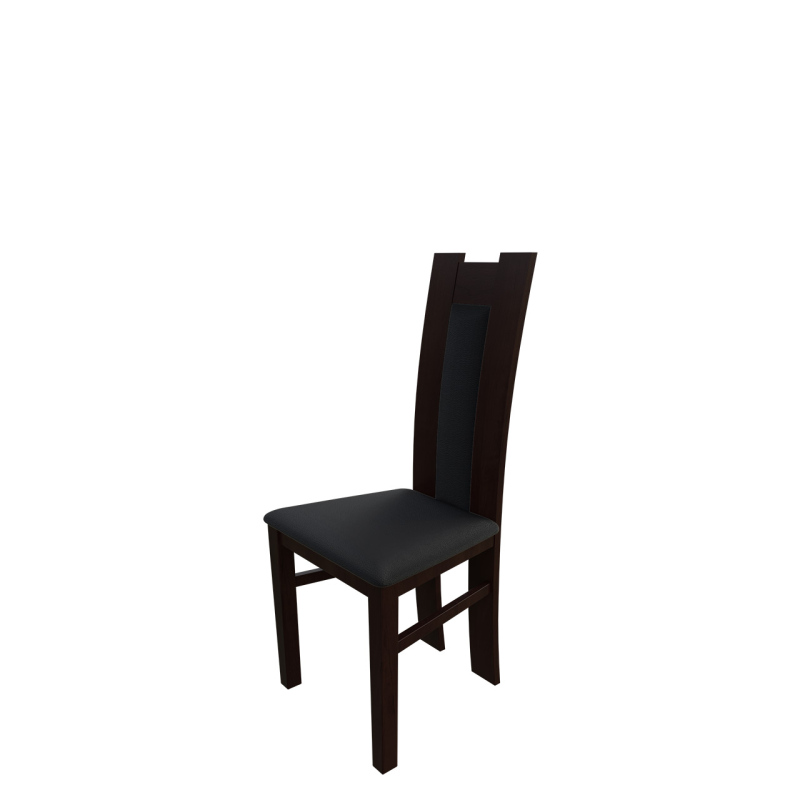 Jídelní židle MOVILE 18 - ořech / černá ekokůže