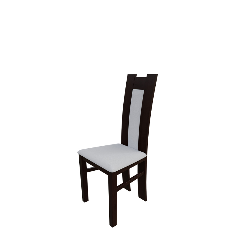 Jídelní židle MOVILE 18 - ořech / bílá ekokůže