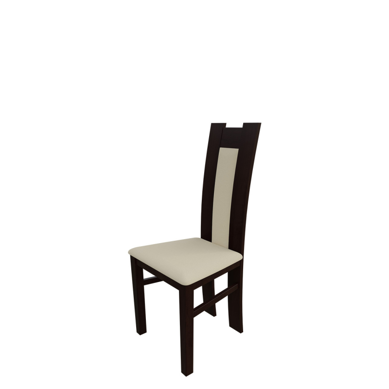 Jídelní židle MOVILE 18 - ořech / béžová ekokůže