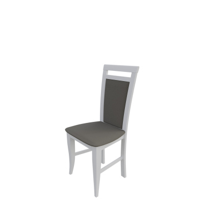 Židle do jídelny MOVILE 16 - bílá / šedá ekokůže