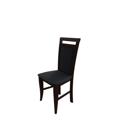 Židle do jídelny MOVILE 16 - ořech / černá ekokůže