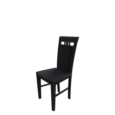 Jídelní židle MOVILE 12 - wenge / černá ekokůže