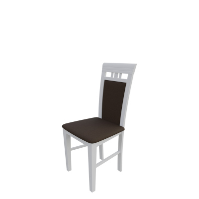 Jídelní židle MOVILE 12 - bílá / tmavá hnědá 1