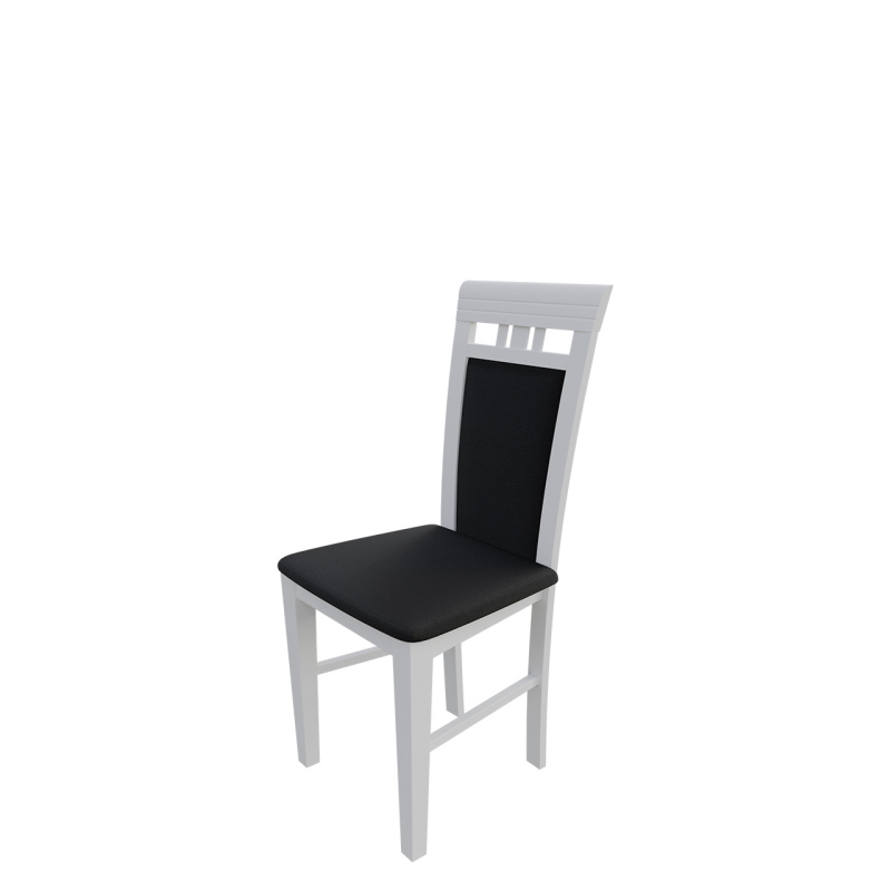 Jídelní židle MOVILE 12 - bílá / černá ekokůže