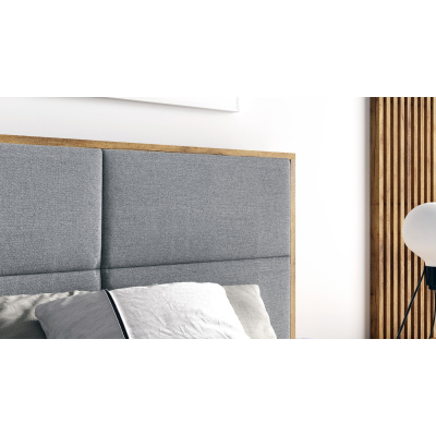 Boxspringová postel CHANTELLE 2 - 160x200, hnědá + topper ZDARMA