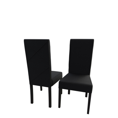 Jídelní židle MOVILE 4 - wenge / černá ekokůže