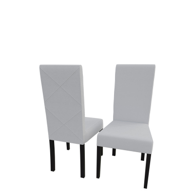 Jídelní židle MOVILE 4 - wenge / bílá ekokůže