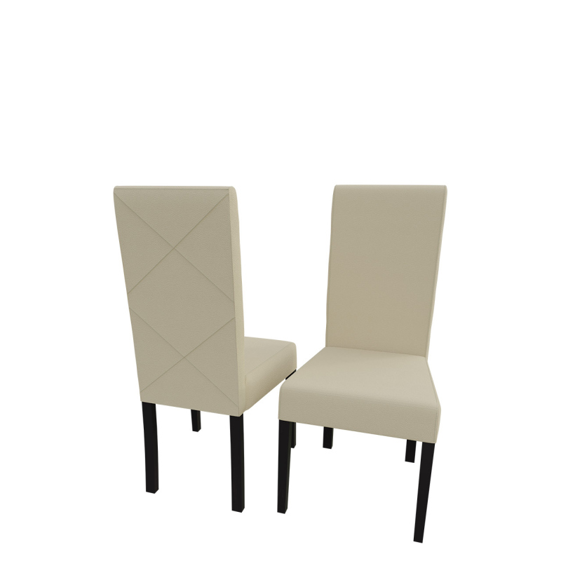 Jídelní židle MOVILE 4 - wenge / béžová ekokůže