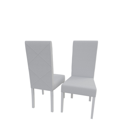 Jídelní židle MOVILE 4 - bílá / bílá ekokůže