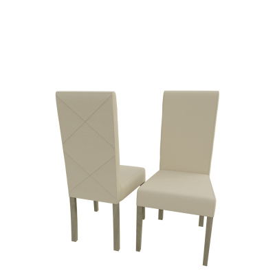 Jídelní židle MOVILE 4 - dub sonoma / béžová ekokůže