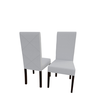 Jídelní židle MOVILE 4 - ořech / bílá ekokůže