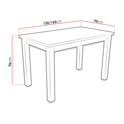 Rozkládací kuchyňský stůl MOVILE 5 - dub sonoma