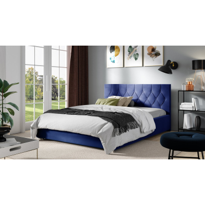 Jednolůžková postel TIBOR - 120x200, modrá