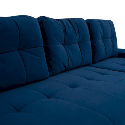 Rozkládací rohová sedačka MEROLA - modrá