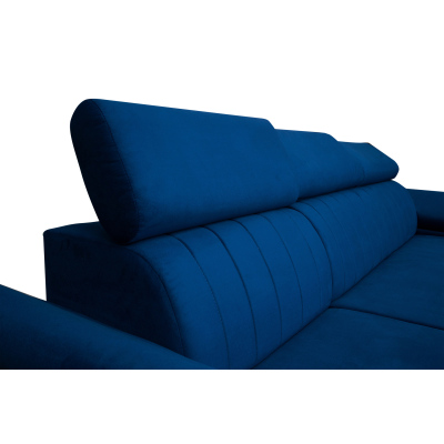 Rohová rozkládací sedačka ANTON - modrá