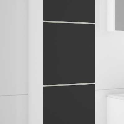 Koupelnová skříňka OPORTO - bílá / černá