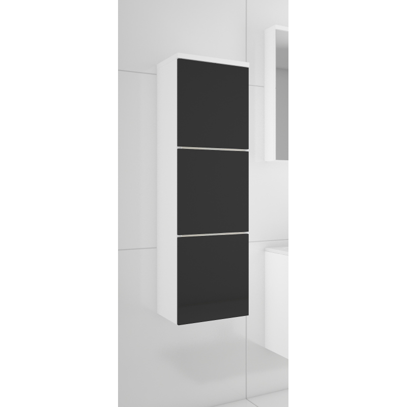 Koupelnová skříňka OPORTO - bílá / černá