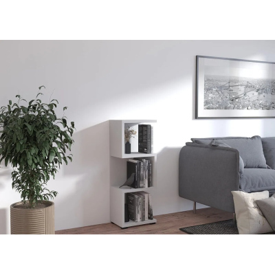 Designová knihovna MISHA 2 - šedá