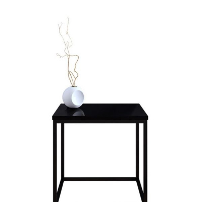 Konferenční stolek THADEN 2 - černý / lesklý černý