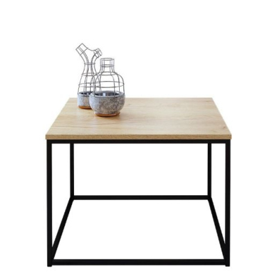 Konferenční stolek THADEN 1 - černý / imitace dubu